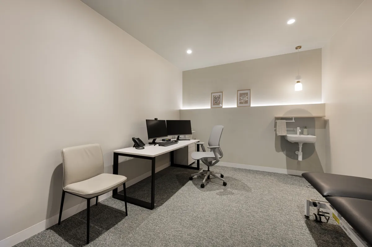 Consultation room at Hunter Blood Group