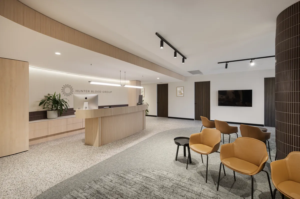 Waiting area at Hunter Blood Group